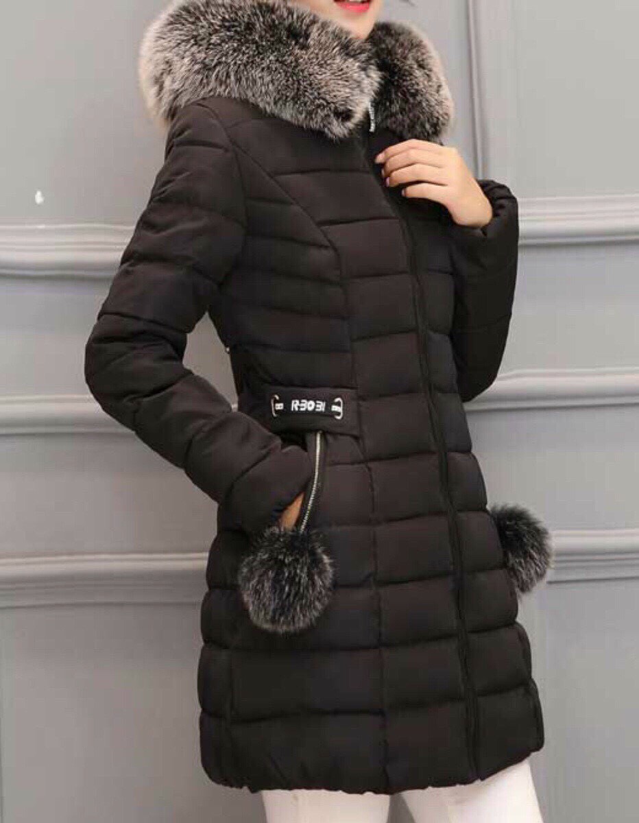 Áo Khoác Phao Nón Cổ Lông - AOPHAO45